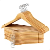 thumbnail of Max Home Pack 20 perchas de madera color natural