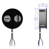 thumbnail of BACHMANN TWIST 1x Schutzkontakt, Aderendhülsen, USB-Charger, Schutzkontaktmontagestecker, schwarz, 2 m