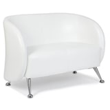thumbnail of Loungesofa / Clubsofa ST. LUCIA Kunstleder 2-Sitzer weiß hjh OFFICE