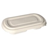 thumbnail of PAPSTAR 50 Schalen, Zuckerrohr "pure" 2-geteilt 750 ml 4,4 cm x 13,4 cm x 22,9 cm weiss