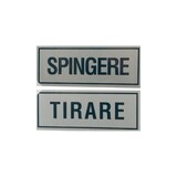 thumbnail of Juego de 2 letreros adhesivos "Empujar/Tirar", 15x6 cm