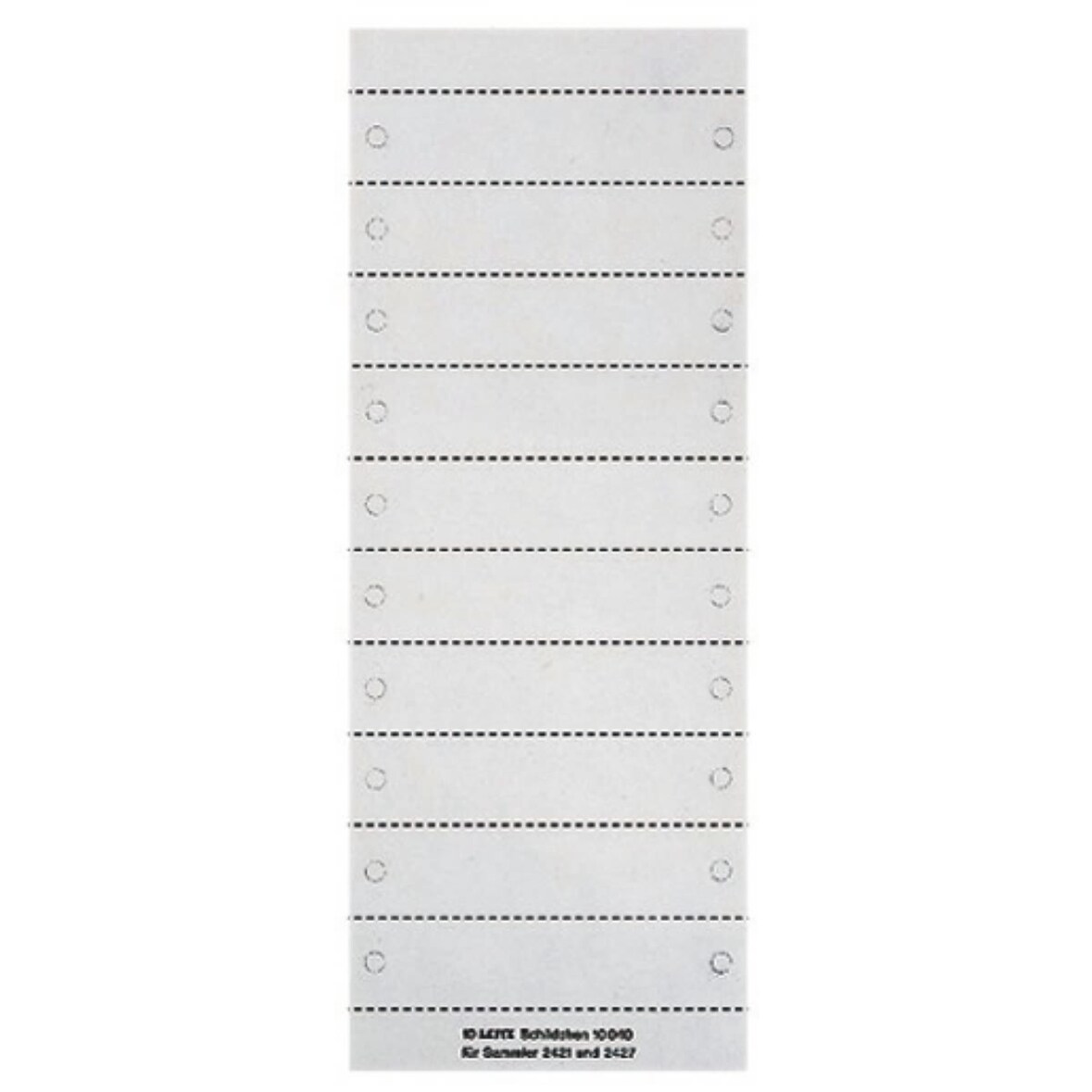 Blanko-Schildchen 92x21mm weiß VE=50 Stück