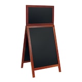 thumbnail of Securit® Stoepbord "Duplo-Top" - Mahonie - Gelakt rubberhout - 55x120cm