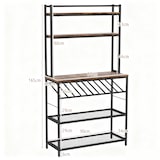 thumbnail of Prateleira de Cozinha em Pé COSTWAY, Estante de Padeiro com Suporte para Vinho até 10 Garrafas