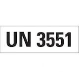 thumbnail of Dreifke® Gefahrgutaufkleber UN-Nummer 3551 Natrium-Ionen-Batterien...,147x50mm,250/Rolle