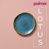 thumbnail of Palmer Bord Lotus 20.5 cm Turquoise Zwart Stoneware 6 stuks