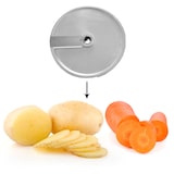 thumbnail of Lâmina de corte de legumes BH10 para RODAJAS de 10 mm em legumes duros. Pode ser combinada com as lâminas BT e BD.