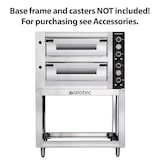 thumbnail of Forno elétrico de pizza para 6 + 6 pizzas 34 cm Ø, 2 câmaras 70 x 105 x 14 cm, gama de temperaturas: 50-450°C, 17,6 kW, 400 V, 11455 Vaiotec