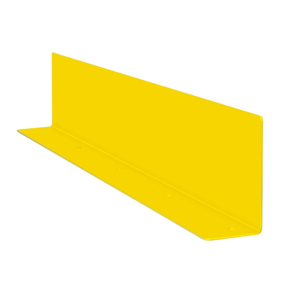 PROREGAL Unterfahrschutz-Winkel für Rammschutz-Geländer S-Line | HxBxT 20x108x10cm | Materialstärke 4cm | Kunststoffbeschichteter Stahl | Gelb