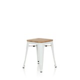 thumbnail of Hocker VANTAGGIO W metallic weiß / Sitz Echtholz hell hjh OFFICE