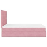 thumbnail of vidaXL Ottoman-Bett mit Matratzen Rosa 140x190 cm Samt