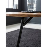 thumbnail of Beistelltisch 40x46x40cm Sheesham Holz Metall Couchtisch, Industrial Style Echtholz Tischchen Wohnzimmer, Holztisch Sofatisch Metallbeine,