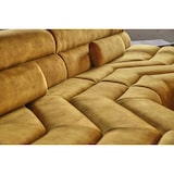 thumbnail of KAWOLA Sofá extra ancho TARA Sala de estar Terciopelo Vintage oro 286x76x143cm (A/A/P)