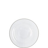 thumbnail of KAHLA 573516A69981C Pronto Line Untertasse 16 cm Line warm gray | Unterteller mit taupe Linie aus Porzellan