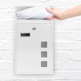 thumbnail of Design Briefkasten aus Metall 25x40 cm Weiß