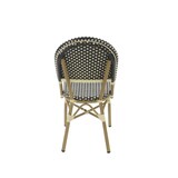 thumbnail of METRO PROFESSIONAL Cadeira empilhável, alumínio/poliuretano, aspeto de bambu, preto/bege