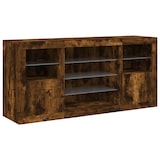 thumbnail of Helloshop26 - Sideboard Kommode Kleiderschrank Aufbewahrungsmöbel Organizer für Küche Wohnzimmer Lounge mit LED-Beleuchtung 142,5 x 02_0029870