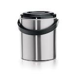 thumbnail of 6x Eiseimer Mit Kunststoffzange und perforiertem Einsatz 1,6 l, Edelstahl silber