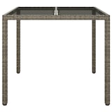 thumbnail of vidaXL Tuindining Tafel Grijs 90x90x75 cm Poly Rattan