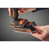 thumbnail of Kit professionale trapano avvitatore a percussione con 2 batterie set 104 punte e cassetta porta attrezzi B+D BDCHD 18 S 2KA