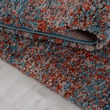 thumbnail of Carpetsale24 Runder Hochflor Teppich Ø 80 cm Terrakotta – Shaggy, Flauschig & Pflegeleicht, Meliert, Jute-Rücken für kleine Räume & Eingangsbereich