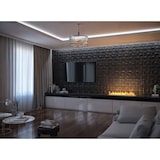 thumbnail of Lareira Bioetanol Embutida ou Independente Insert Black 1200 - Lareira Bioetanol Slim Preta com Dois Painéis de Vidro, Tanque de 3L - 120cm