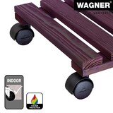 thumbnail of WAGNER Pflanzenroller NATURE 29 x 29 x 8 cm, für Innen, Massivholz, purpur, Tragkraft 100 kg, EU Ware - 20088701