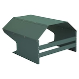 thumbnail of Mähroboter-Garage HWC-L43, Dach Unterstand für Rasenmäher, Metall 40x59x69cm ~ grün