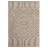 thumbnail of Carpetsale24 Teppich Läufer 80x250 cm Beige Hochflor Skandi Boho Design Hoch-Tief Effekt Weicher Flauschig Pflegeleicht für Schlafzimmer, Flur