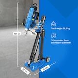 thumbnail of MSW - Kernboormachine - met statief - 3700 W - tot 1230 tpm - boordiameter max. 450 mm