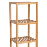 thumbnail of HOMCOM Estantes de bambu para o banheiro Armário alto Livraria Organizador 4 Níveis 1 Porta 36x33x140cm