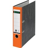 thumbnail of Leitz 180° Ordner Breit DIN A4 82 mm Orange 2 Ringe 1080 Pappkarton Wolkenmarmor Hochformat