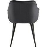 thumbnail of Lot de 2 chaises Tanna velours Gris foncé