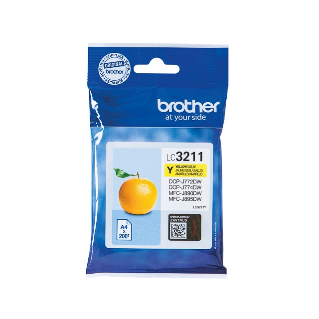 Tintas BROTHER LC3211Y BROTHER DCPJ772DW TINTE YEL ST