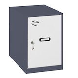 thumbnail of SimonRack Armadietto Piccolo Spogliatoio in metallo Bas 475x300x500, 1 Porte, Antrazite/Bianco - Simonlocker