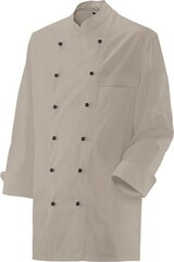 thumbnail of 200 - Kochjacke langarm : sand 65% Polyester 35%Baumwolle 220 g/m² XL
