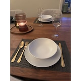 thumbnail of Luzzo® Serviesset Aland 6 persoons Aardewerk - 18-delig met Pastaborden - Mat Wit