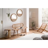 thumbnail of SIT Möbel Bank groot | Zitting en rugleuning rotan | Onderstel teakhout natuurlijke kleur | B 141 x D 50 x H 81 cm | 05359-01 |Serie RATTAN