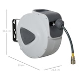 thumbnail of DURHAND Carretel de Mangueira de Ar Comprimido Automático de 15m Cinza