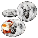 thumbnail of 6x Alois Speiseteller Ø27,2cm Porzellan 6 Personen große Platte Essteller Hirsch