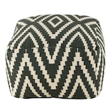 thumbnail of Kelim Sitzwürfel 50x50 H35cm Pouf Fußhocker Sitzhocker Bodenkissen Fußschemel : schwarz