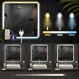 thumbnail of Espejo de baño Jericho con Bluetooth 80x80 cm