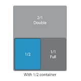thumbnail of Cambro Container em policabornato GN 1/2- 6,5cm