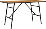 thumbnail of vidaXL Esstisch Schwarz 110x55x62 cm Massivholz Akazie