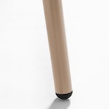 thumbnail of Poltrona bassa da giardino in metallo color taupe.