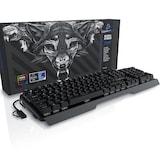 thumbnail of Titanwolf Gaming-Tastatur, mechanisches Keyboard, Anti-Ghosting, Kailh Blue, LED-Beleuchtung