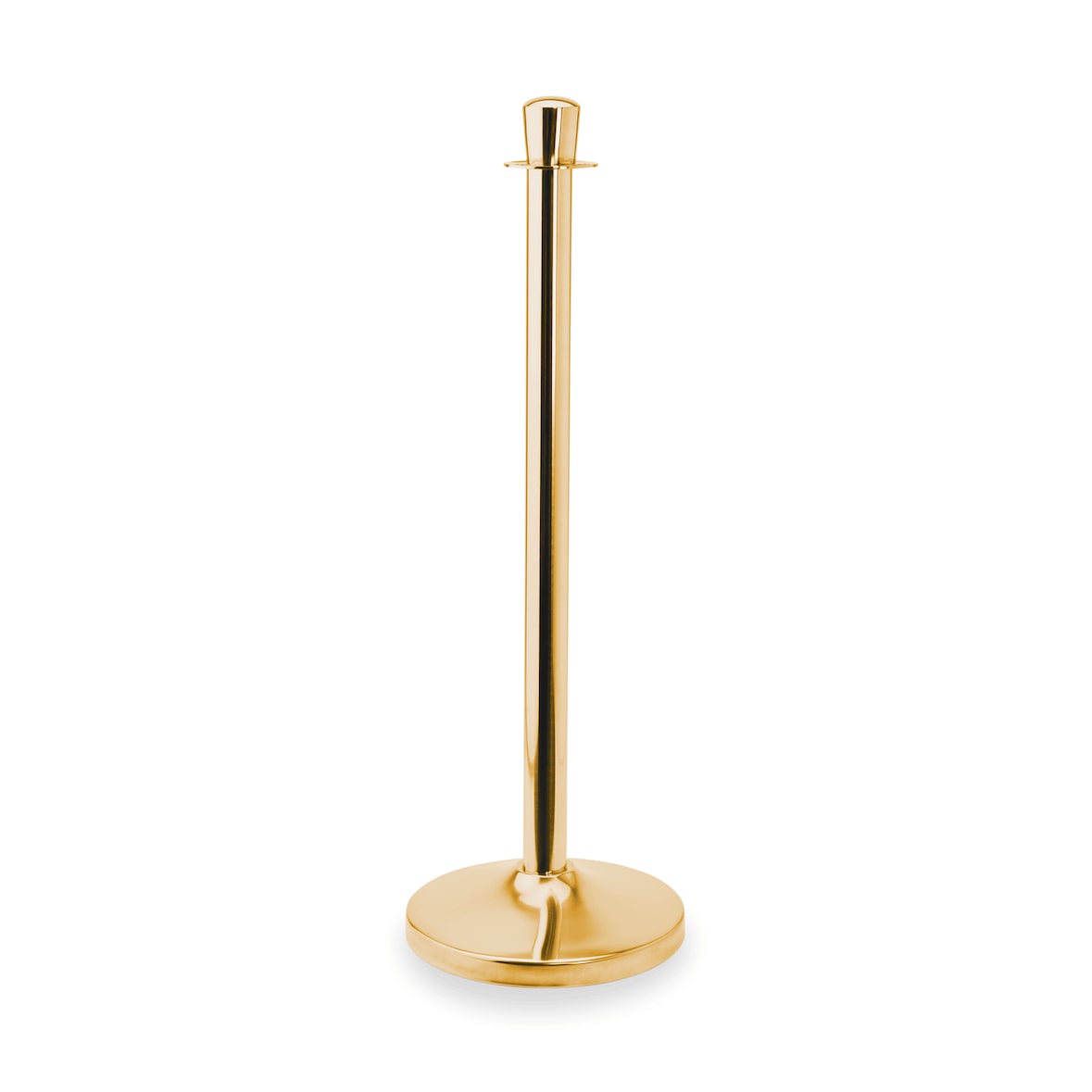 Poteau de guidage cylindrique H 95 cm Ø pied 32 cm titane doré inox CLASSIC - Was Germany