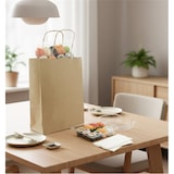 thumbnail of MONOUSO - Bolsa Papel Kraft con Asas 115g/m² 18+8x24cm (25 Uds)