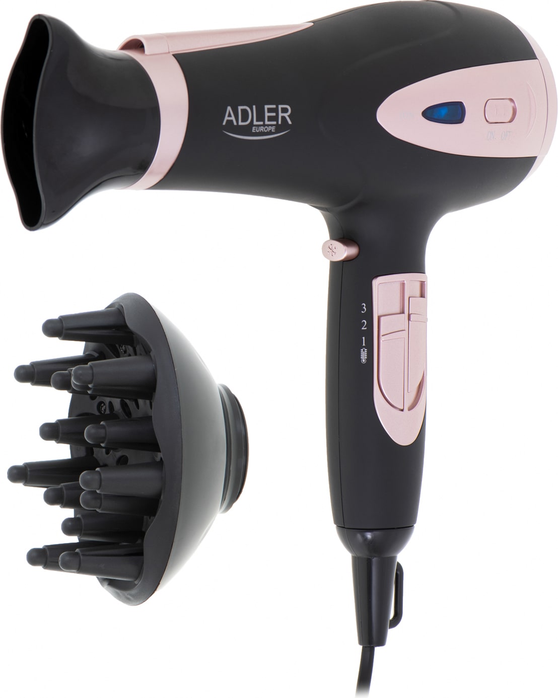 Adler AD 2248b Haartrockner mit Diffusor 2400W schwarz