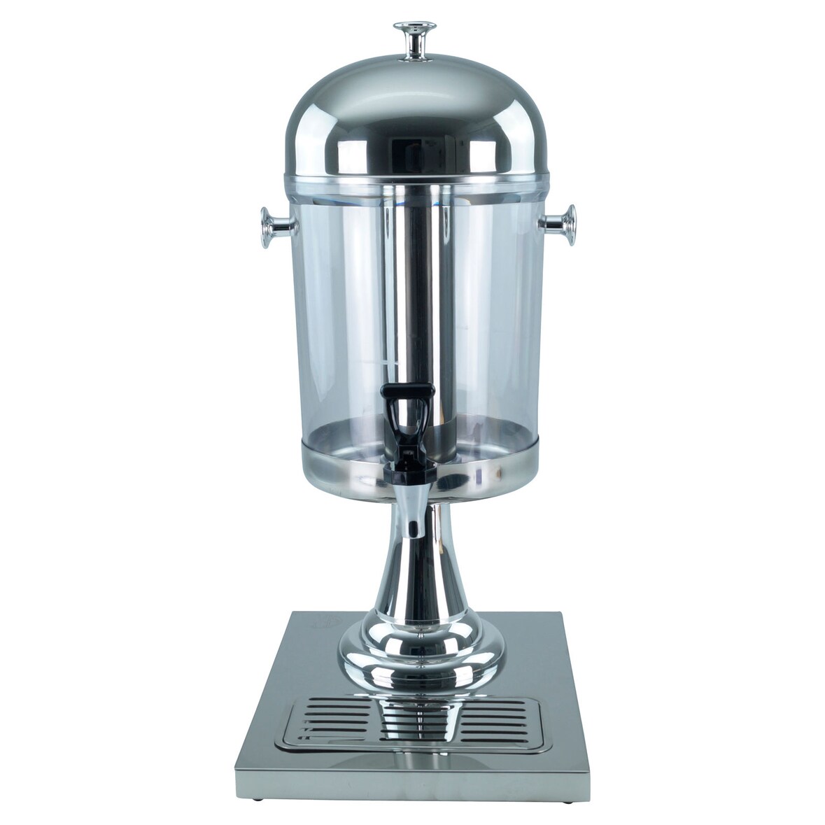 Saft-Dispenser Getränkedispenser Saftspender 1 x 8 Liter Standfuss silberfarbig